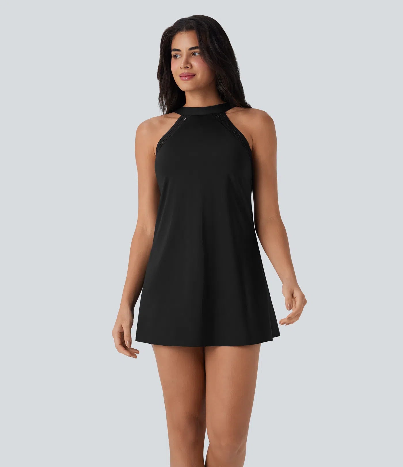 Airy Tie Back 2-in-1 InstantCool Mini Yoga Active Dress