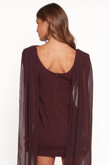 Klarissa Mini Dress - Brown